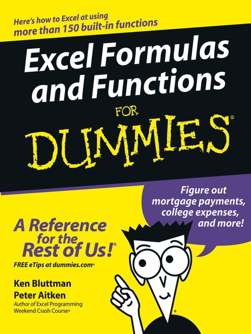 Title details for Excel Formulas and Functions For Dummies by Ken Bluttman - Available